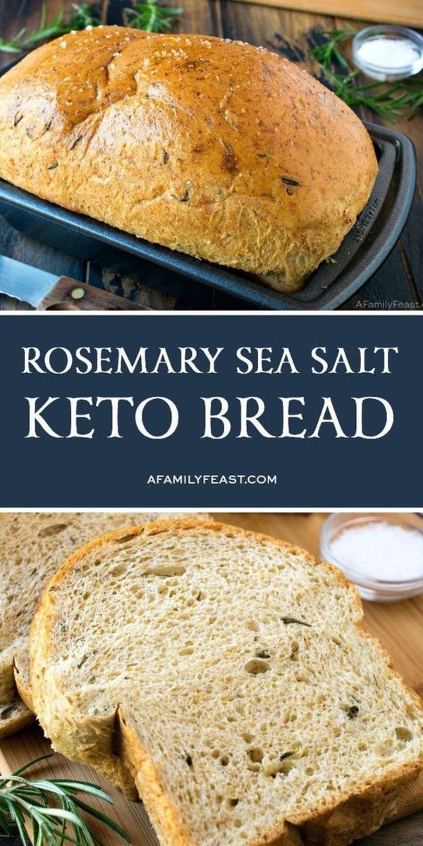 Rosemary Sea Salt keto bread by afamilyfeast.com took several attempts until this recipe was perfected.