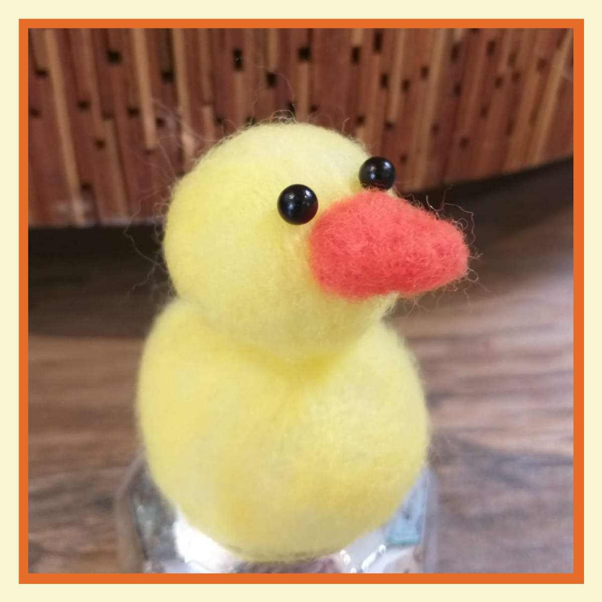 Learn how to do needle felting as you follow the steps to make this cute duck!