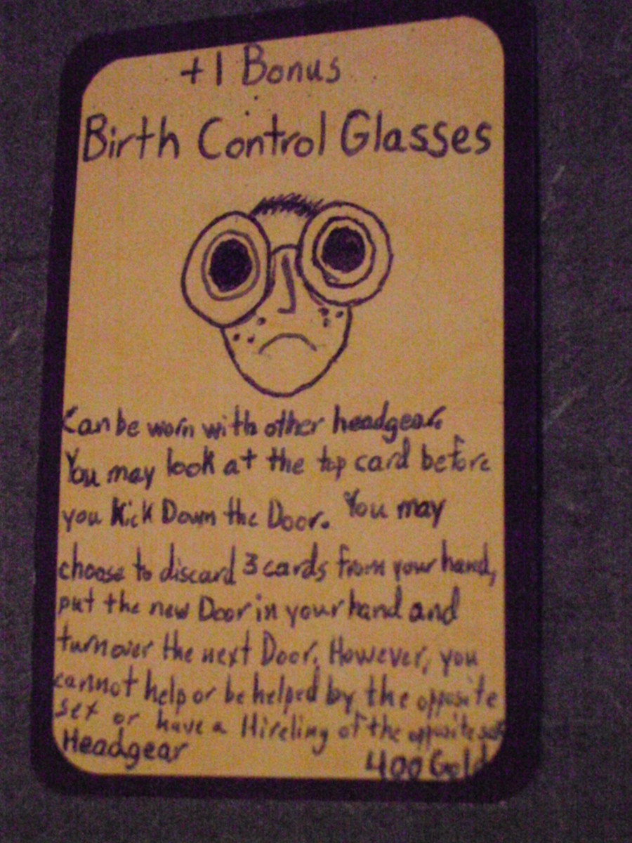 Custom Card Ideas: Birth Control Glasses