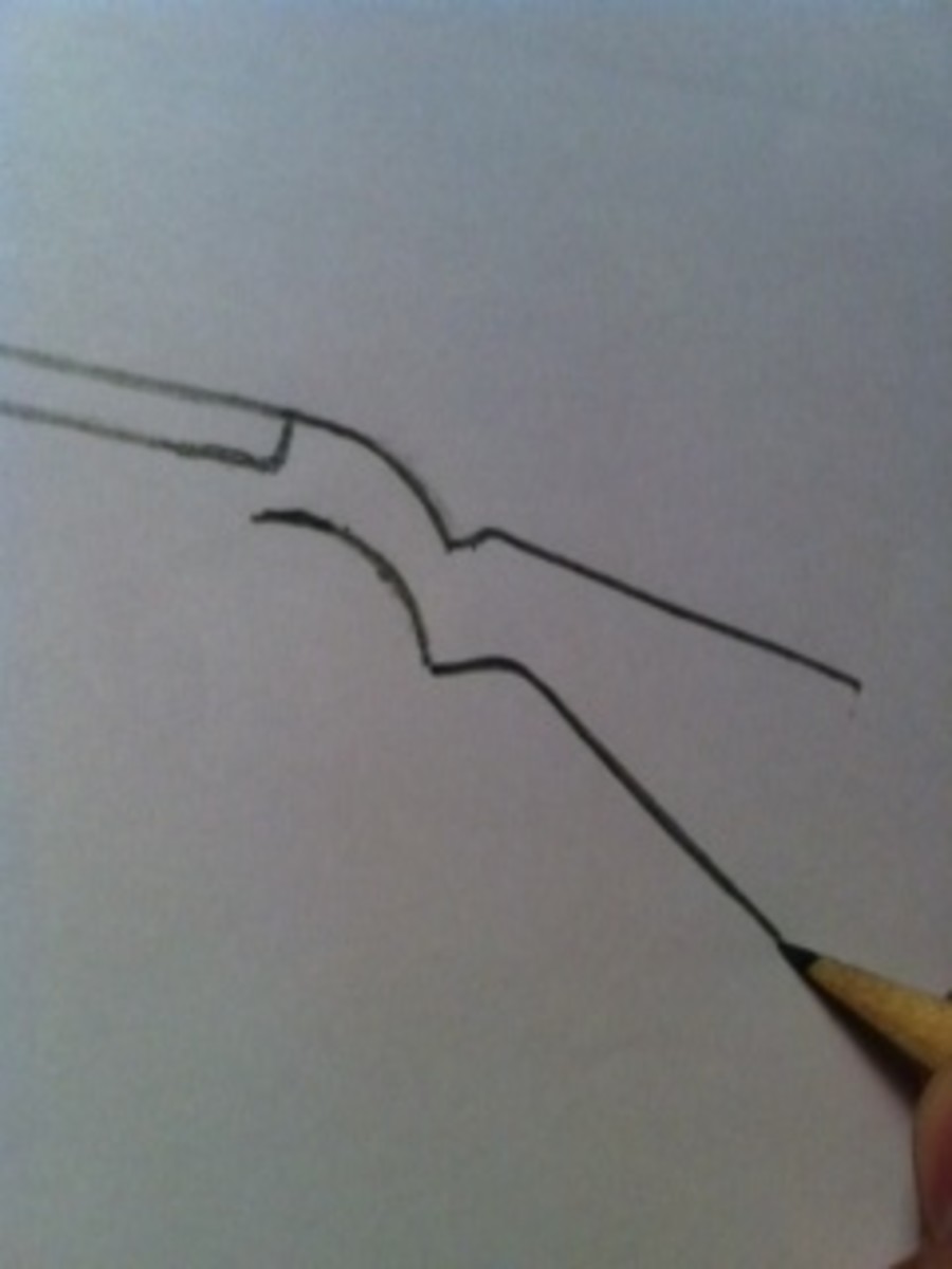 Step 3: Continue Drawing the Stock