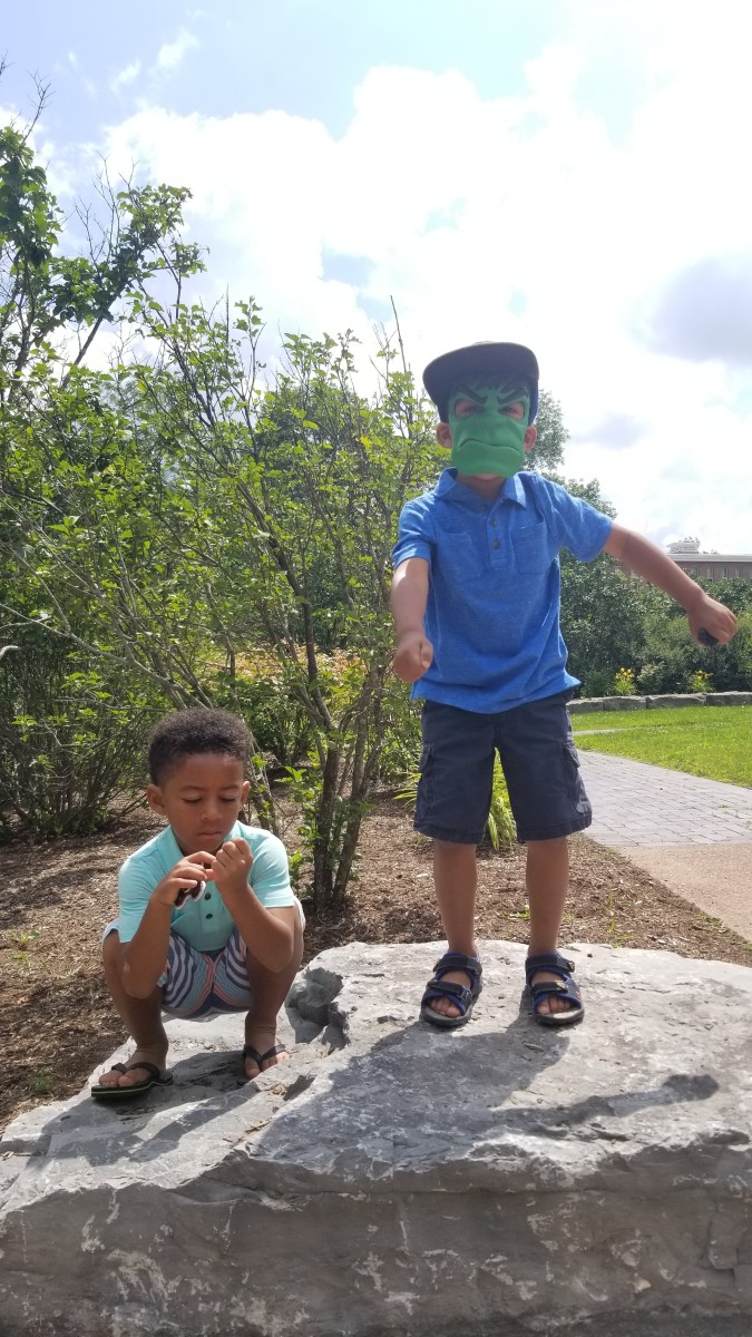 Scrapes, cuts, bumps, and bruises are not uncommon for my little wild ones.  Neither are rips or tears.  Most terrifying of all--the very occasional allergic reaction.  It is always good to be prepared to mend.