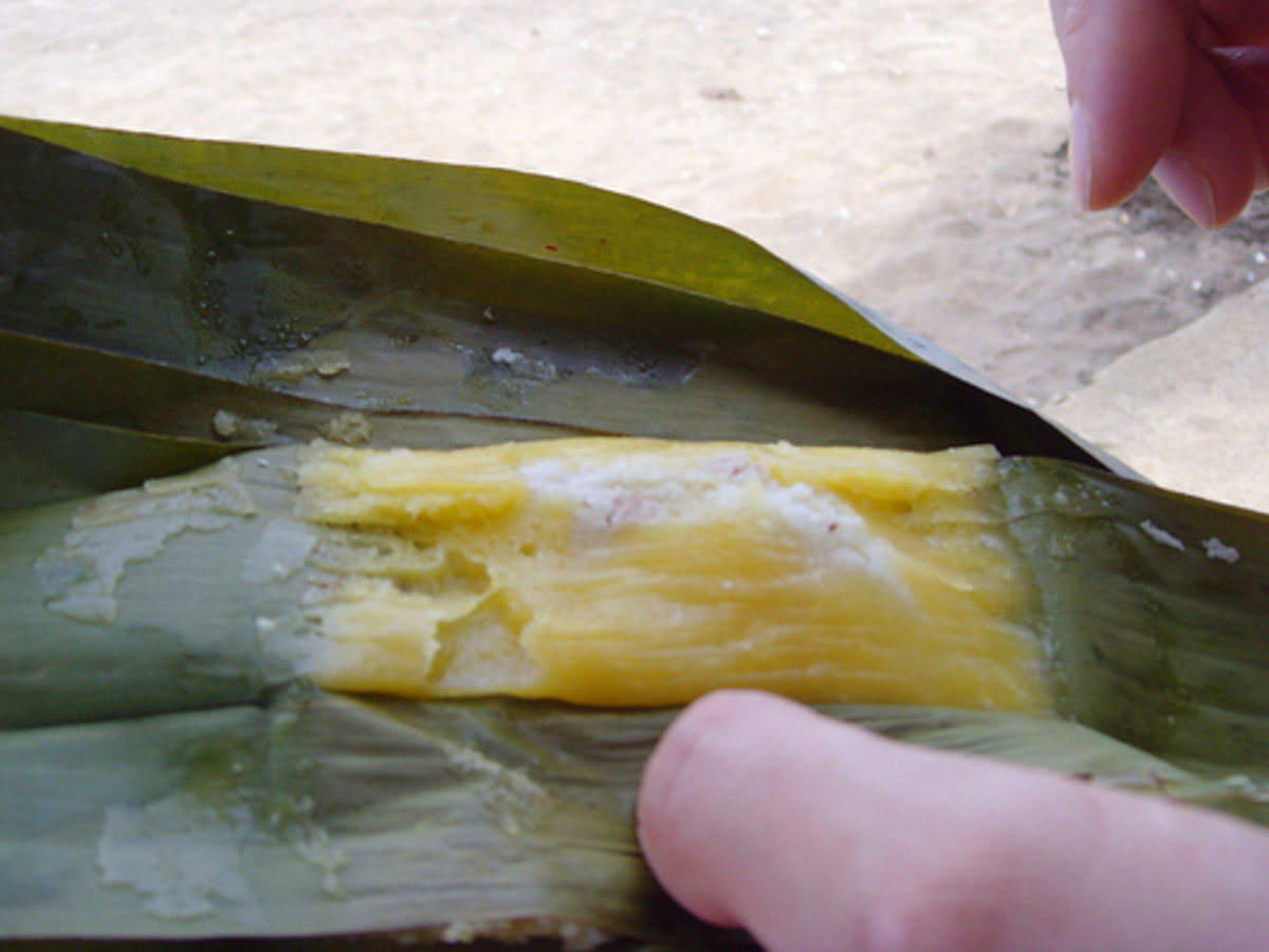 Rice Cake with Coconut and Cooked inside Banana Leaf (Photo courtesy by BandontheMandon from Flickr.com)