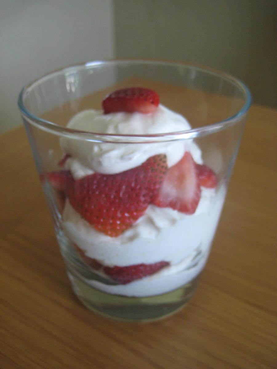 Strawberries with Frangelico Whipped Cream strawberry dessert