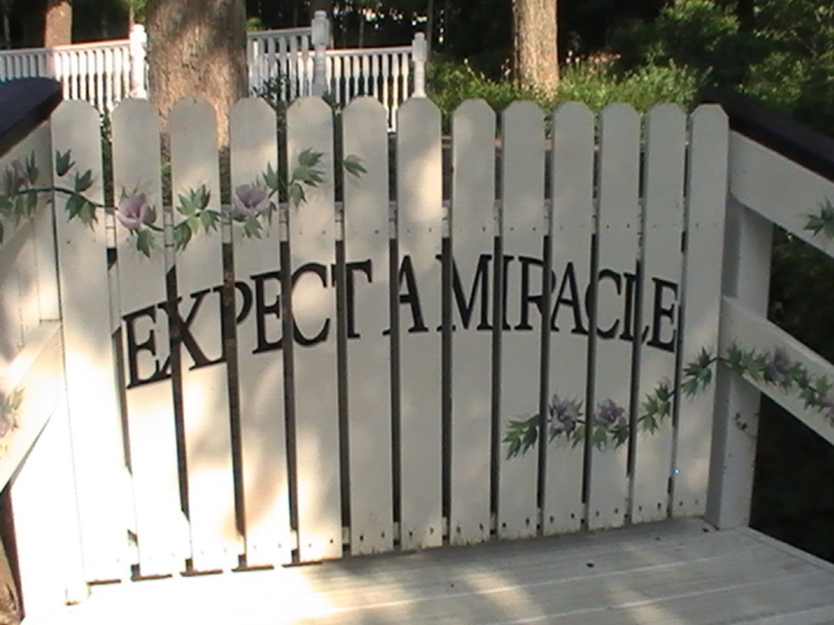 Expect a Miracle Gate along Geneva Lake pathway. 