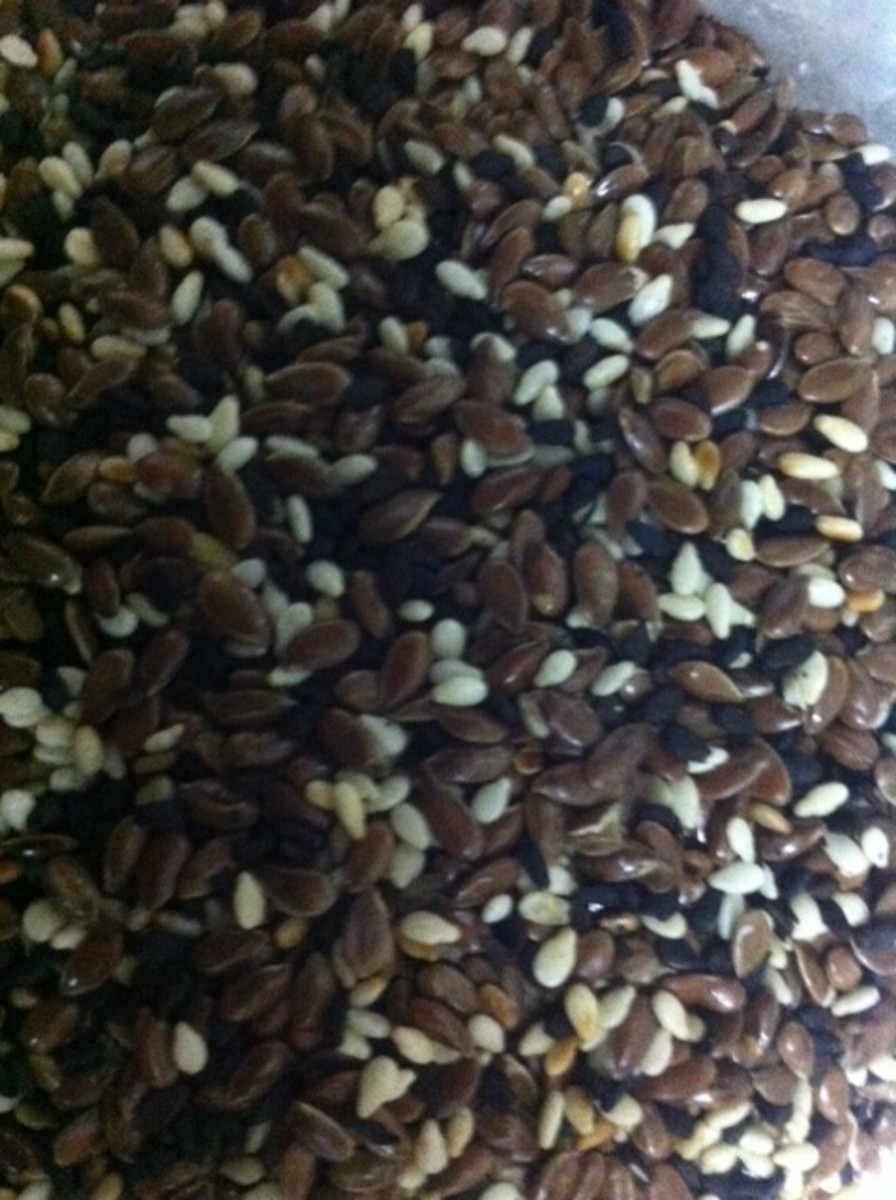 A combination of White and Black Sesame seeds and Flax seeds: Food for healthy bones
