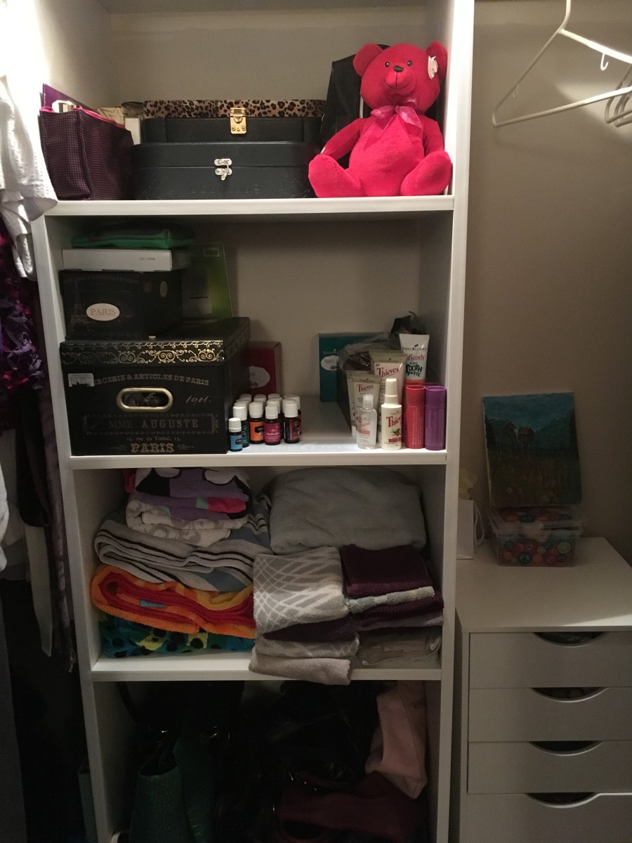 The master closet is all clean and organized now.
