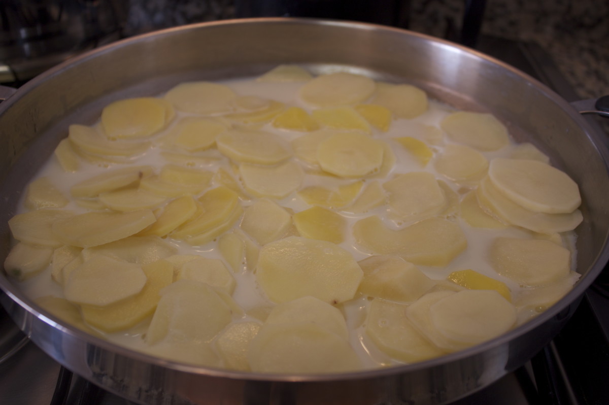 Thinly Sliced Potatoes