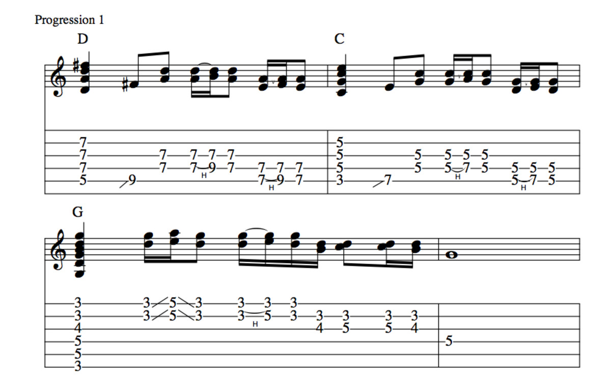 How to Play Rhythm Guitar Jimi Hendrix Style • Pentatonic Chord Fills