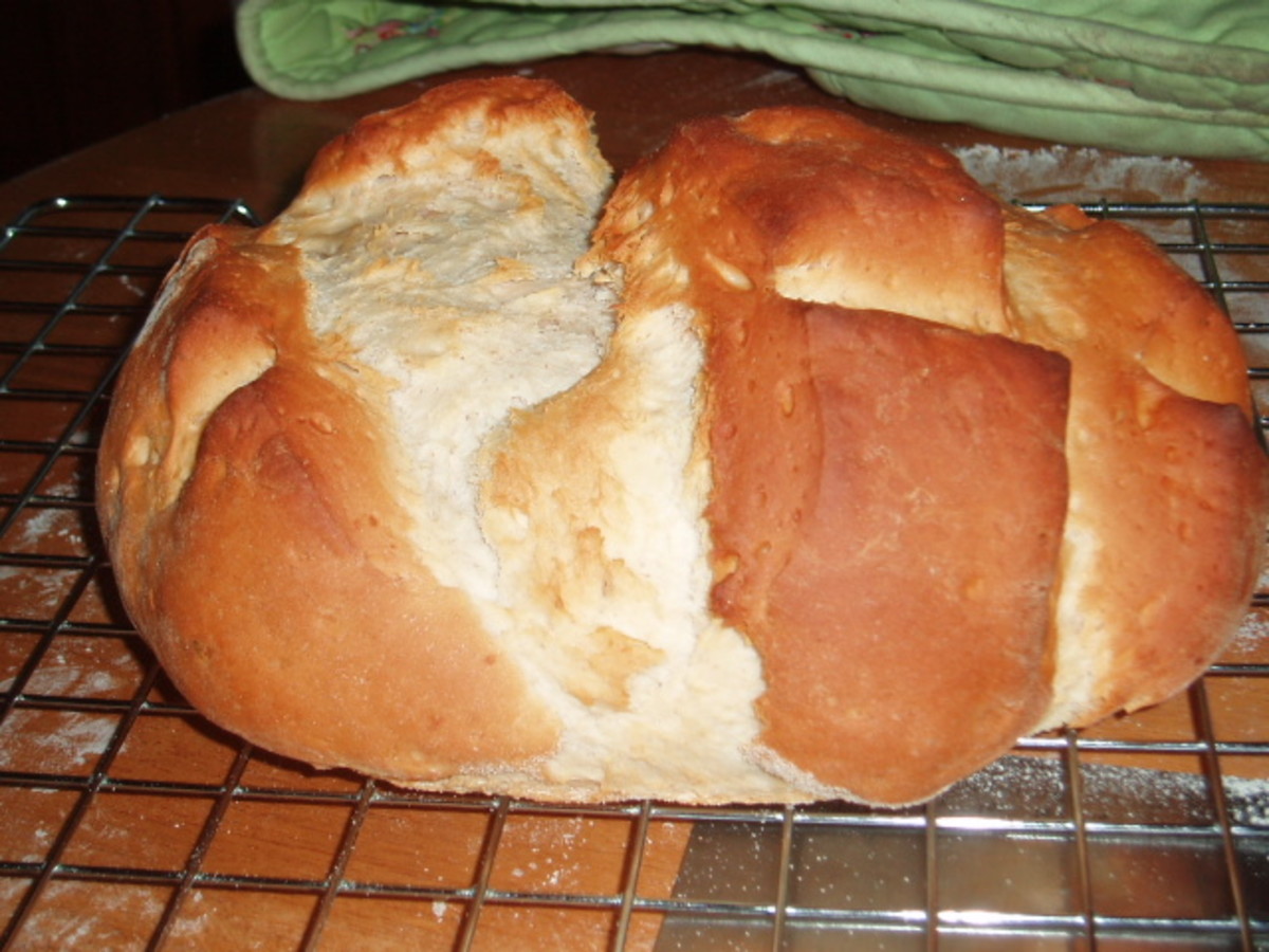 How to make Authentic Italian Bread Recipes from Tuscany, Pane Toscano, Panini All'Olio.
