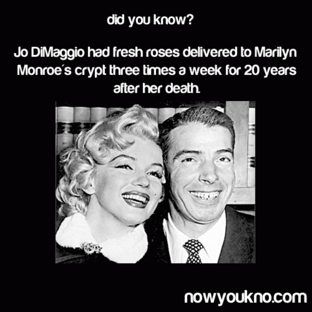 Marilyn Monroe and Joe DiMaggio her second husband.