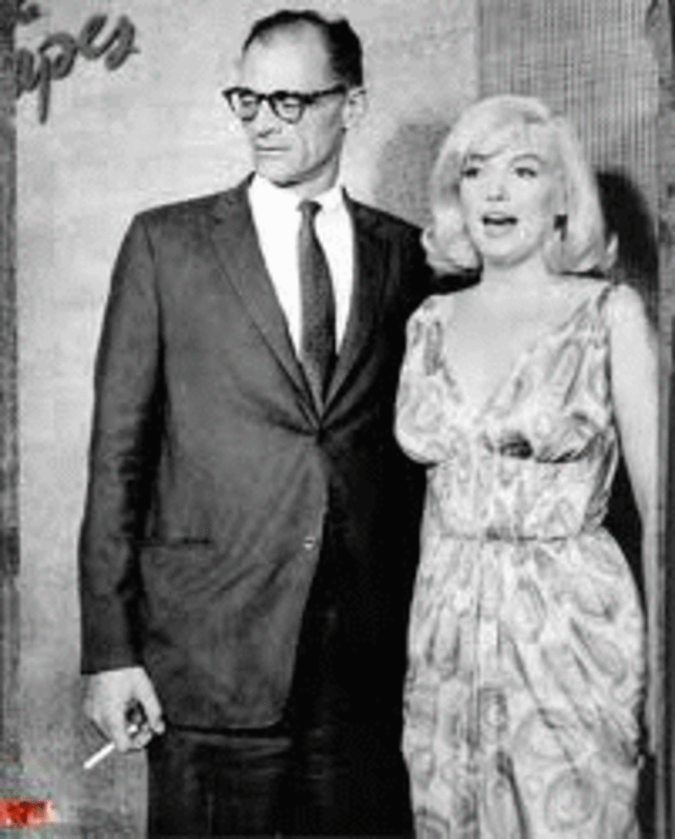Marilyn Monroe and her third husband Arthur Miller