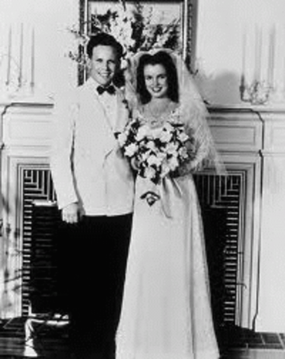 Marilyn married Jim Dougherty when she was just sixteen