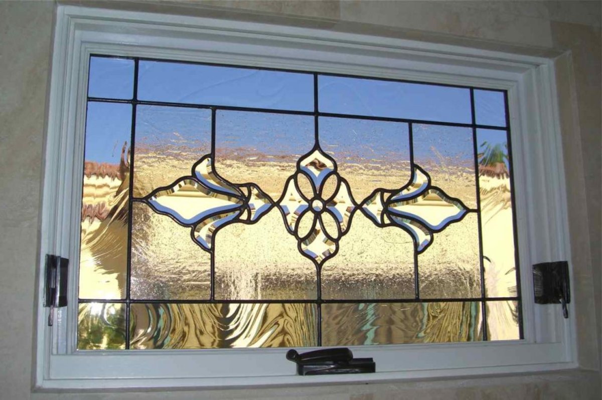 Leaded Glass Window with beveled glass