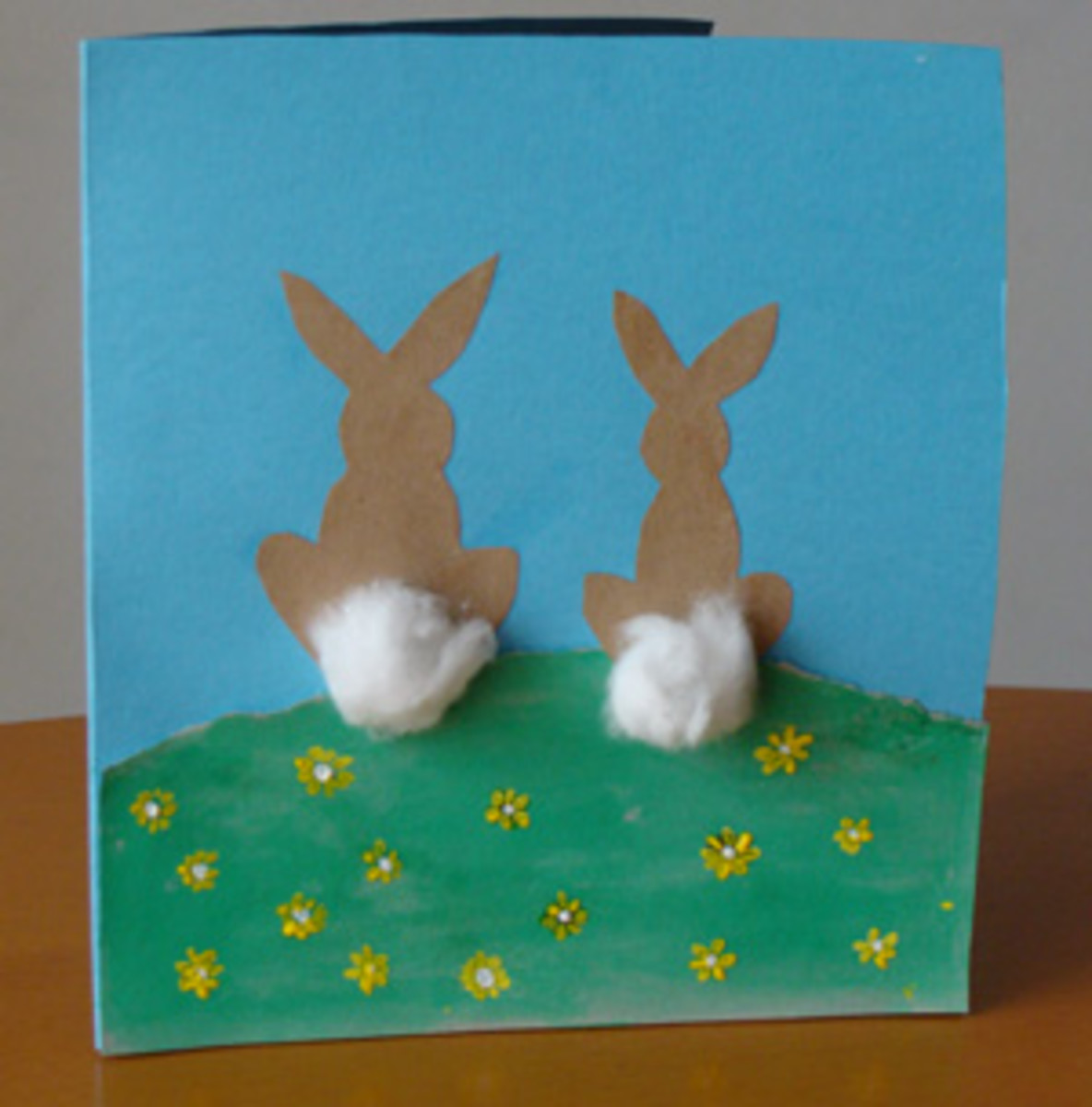 Two Little Bunnies Easter Card