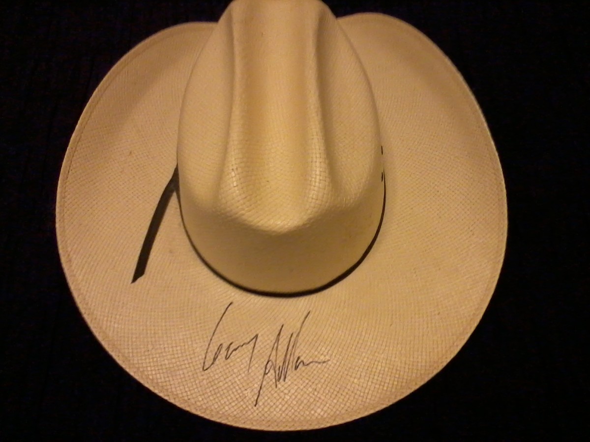 My hat that Gary Allan autographed.