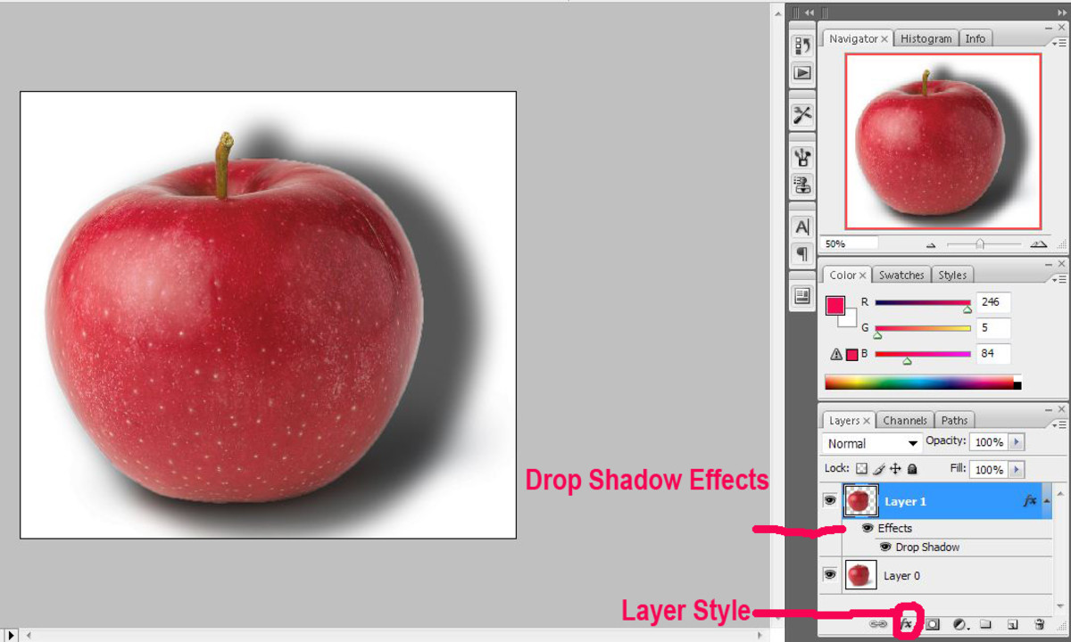 How to Select Shadows in HubPages
