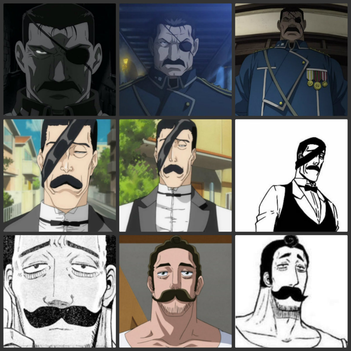 HPO Adult Men's Anime Villain King Character Cosplay Mustache & Beard  Set,M-1402 | eBay