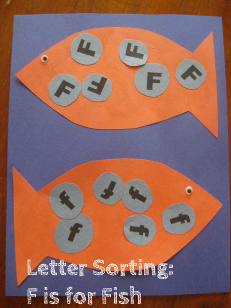 letter sorting f is for fish alphabet activities for kids