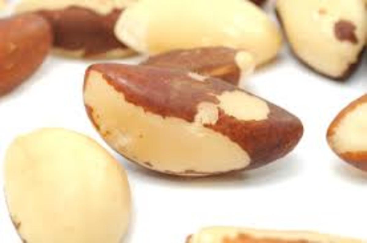 Brazil nuts are excellent sources of selenium.
