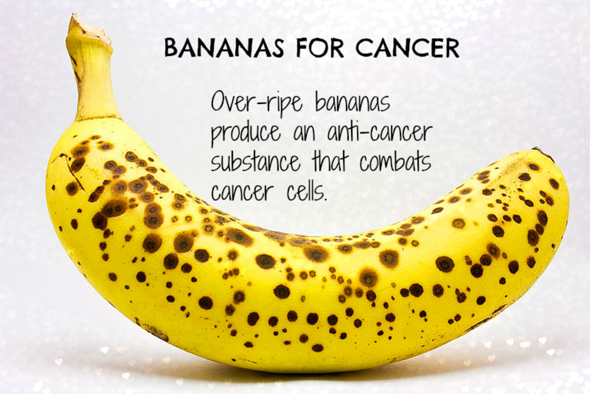 eating bananas with dark spots