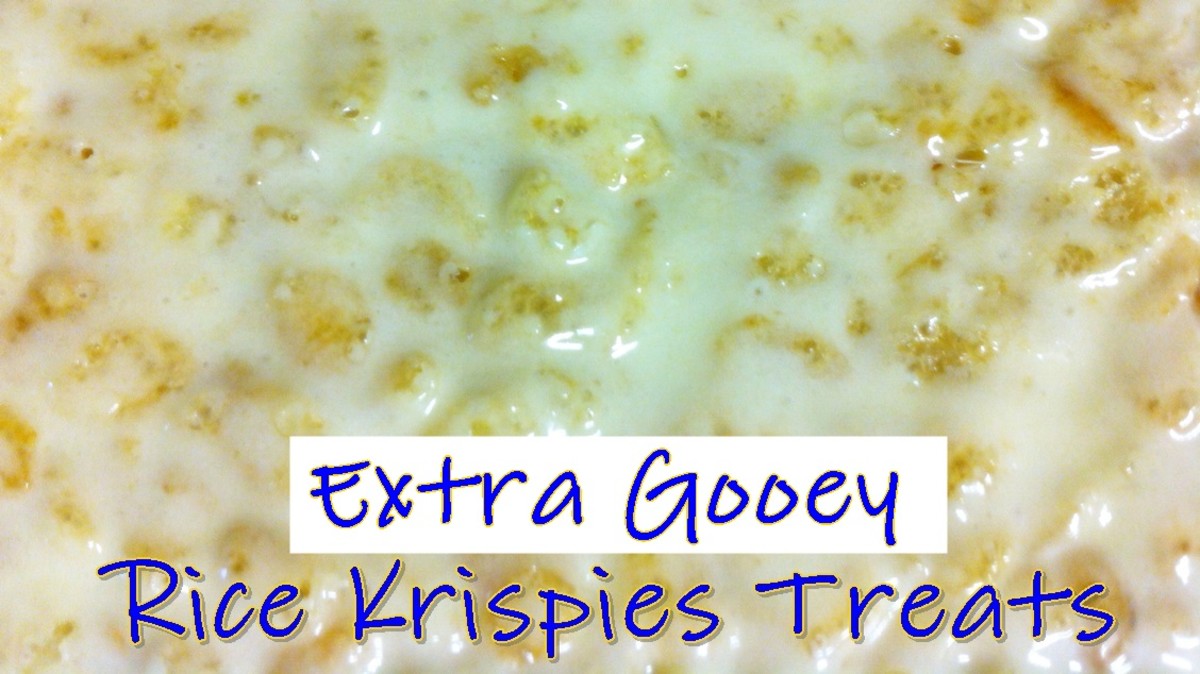 Gooey and delicious, it's hard to eat just one of these extra gooey rice krispies treats. Enjoy this step-by-step recipe with pictures.