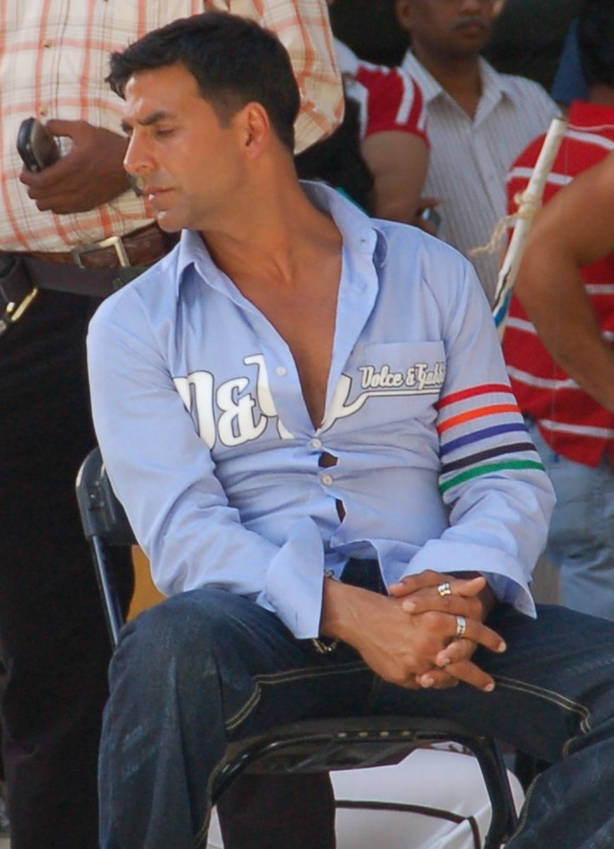 Akshay Kumar in Sydney for the shooting of Heyy Babyy in February 2007. 