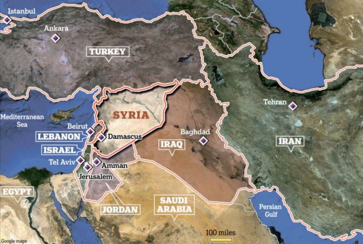 Map of Syria 