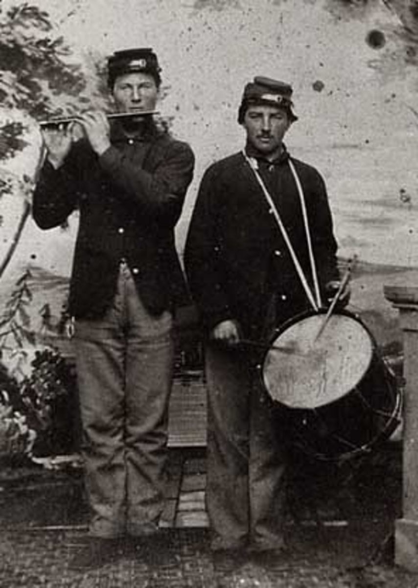 A Fifer and Drummer, the Company's Field Music