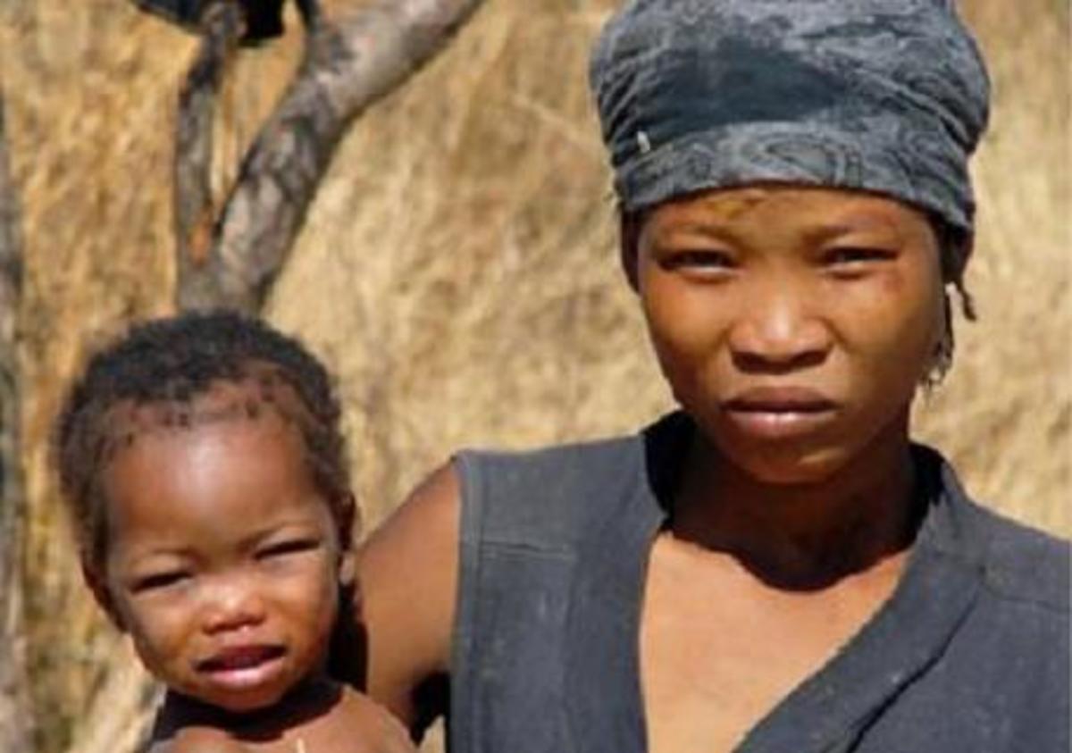 The Khoisan people of south Africa...