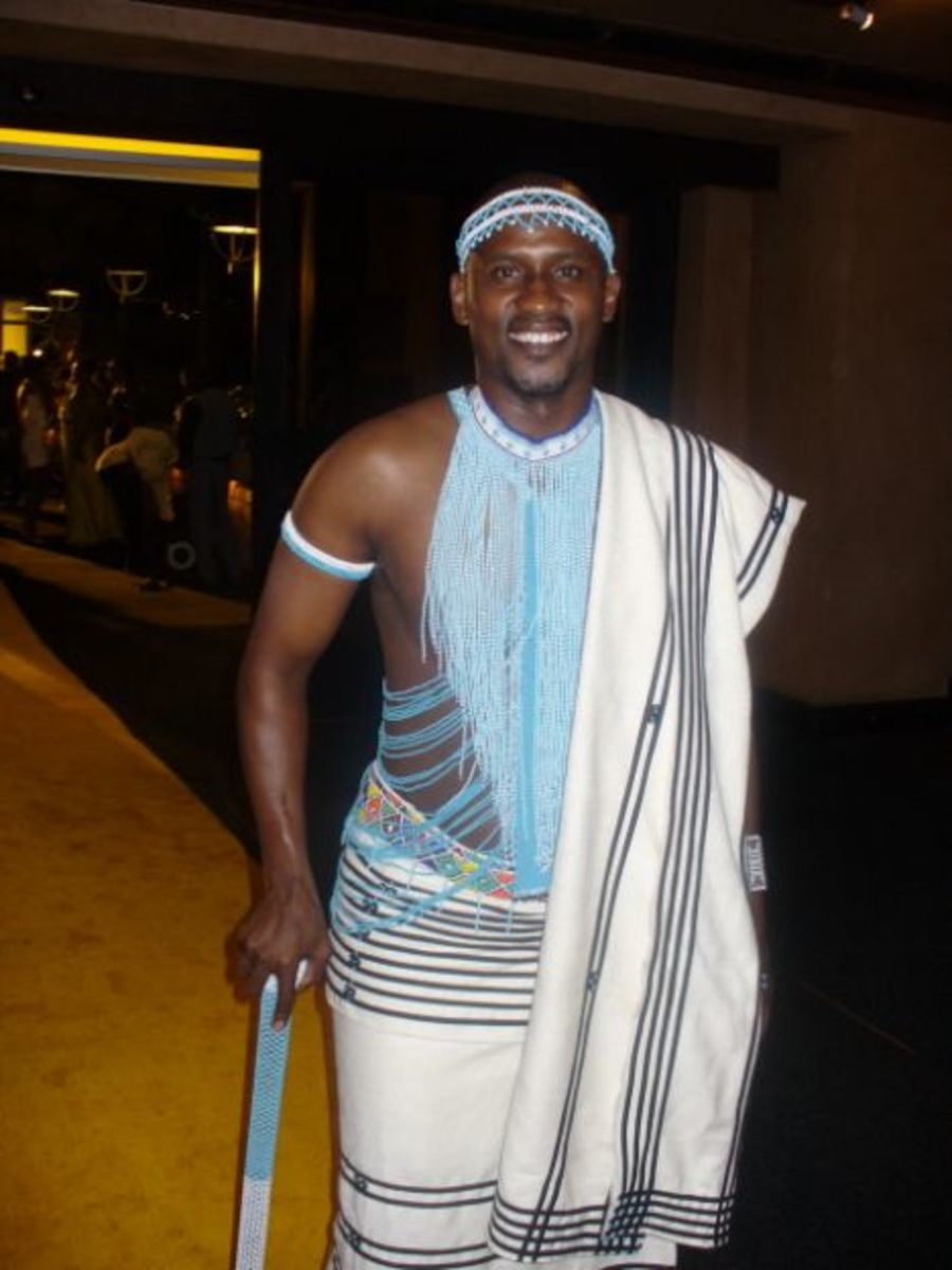 Xhosa Man in Traditional Xhosa wear