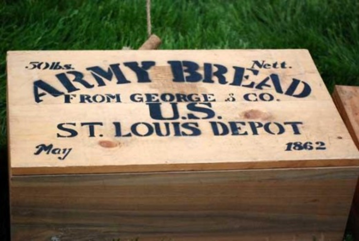 A box of army bread