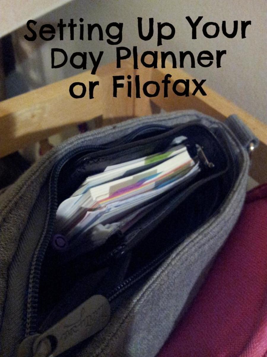 Getting More Organized: Setting Up Your Planner