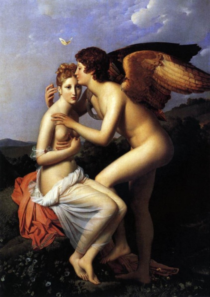 Psyche Receiving Cupid's First Kiss, 1798