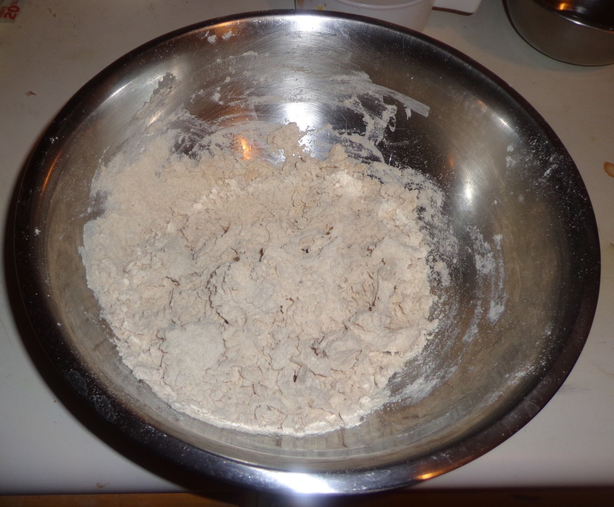 Pour little by little water to prepare a soft dough