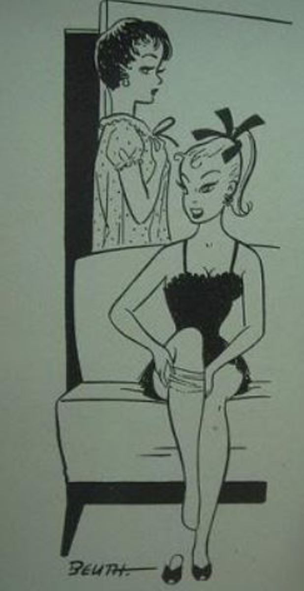 The cartoon that inspired the German made "Lilli Doll" That Inspired Ruth Handler to create Barbie