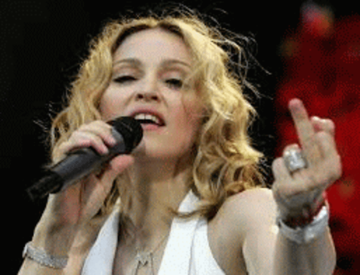 Is this Madonna's salute to Lady Gaga