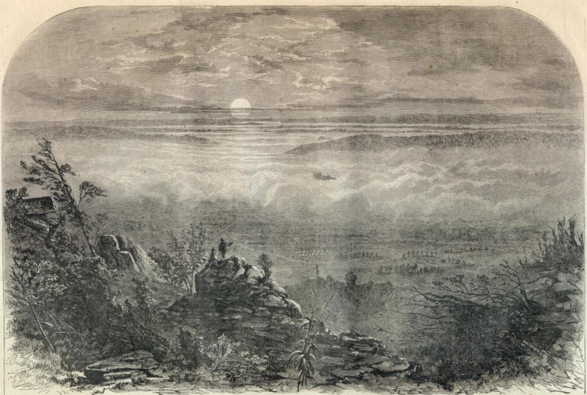 Sketch - a sunrise at Maryland Heights, MD