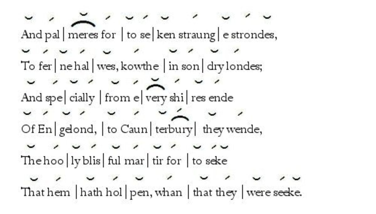 Iambic Pentameter in Middle English (Chaucer)