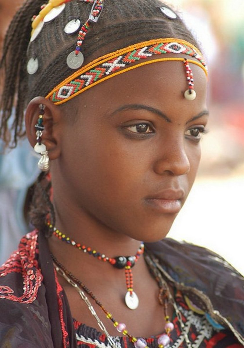 A Fulani girl in preparation for marriage
