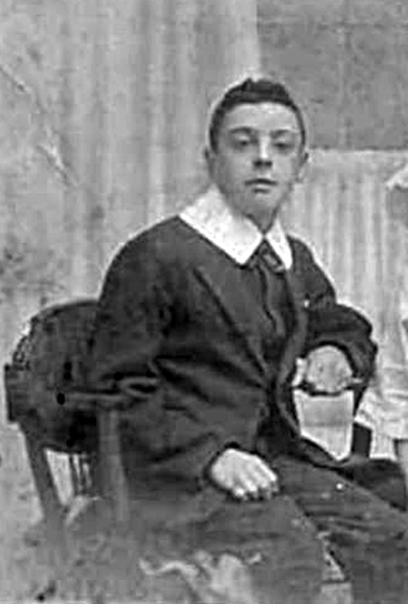 Grandma Ivy Trigg's brother Albert in 1914, in his early teens. He spent the rest of his life in a residential home because he had mental health problems and severe epilepsy. The family visited him regularly.