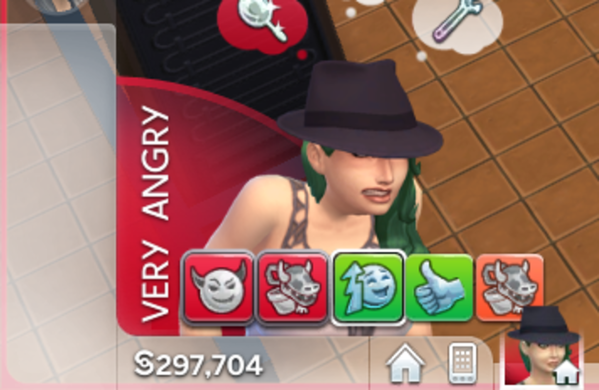 The Angry emotion in The Sims 4.