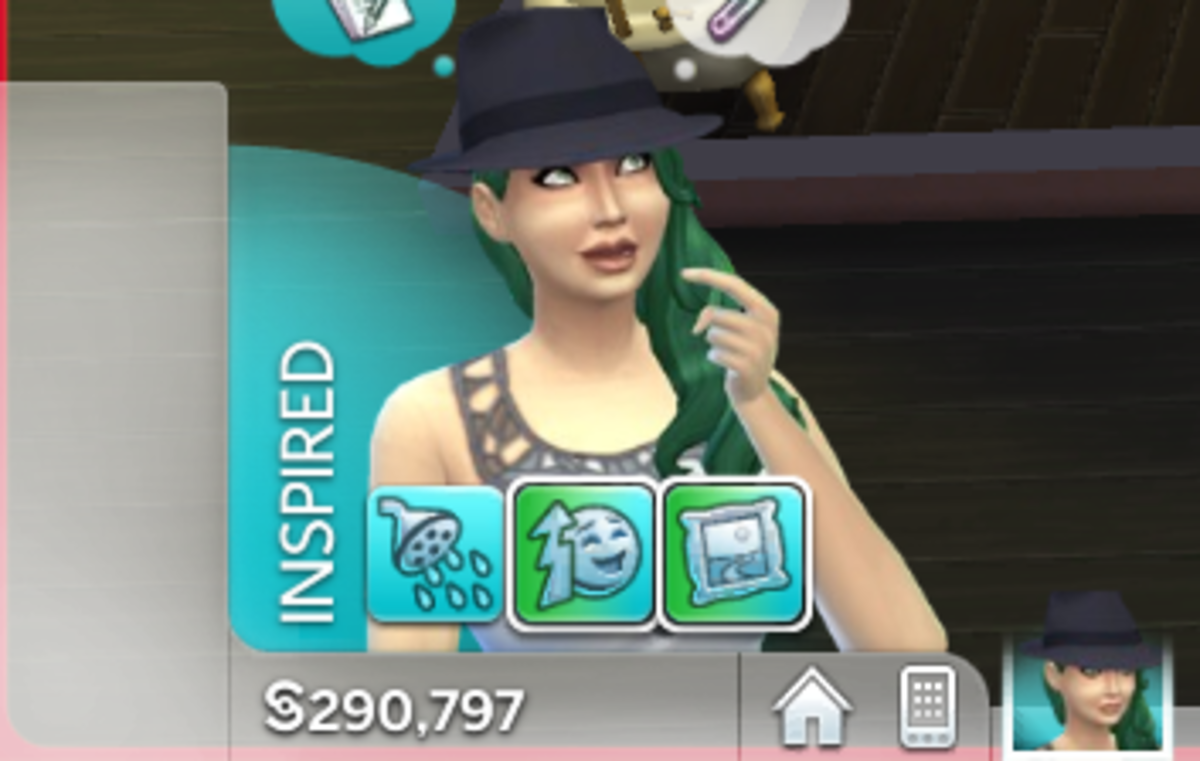 The Inspired emotion in The Sims 4.
