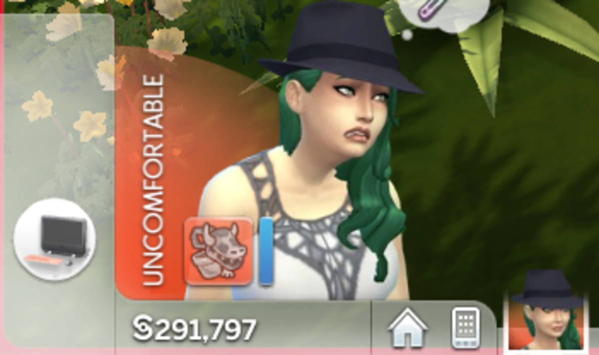 The Uncomfortable emotion in The Sims 4.