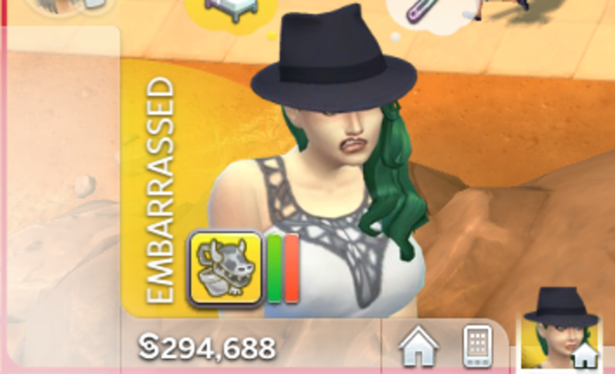 The Embarrassed emotion in The Sims 4.