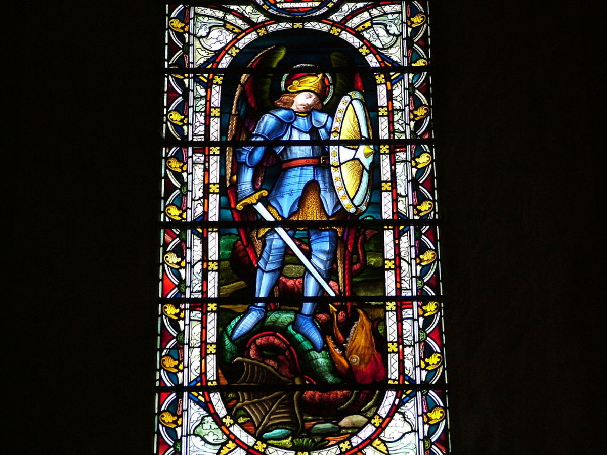 St Michael & the Dragon, Norwich Cathedral