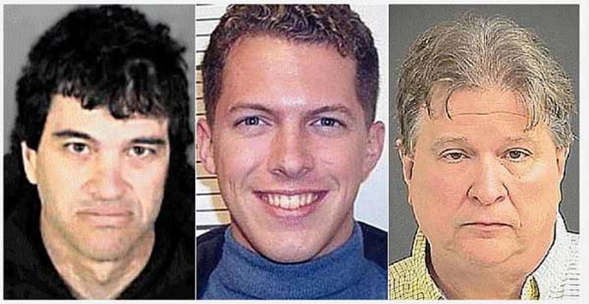 Marty Weiss, James Murphy and Fernando Rivas who have all been charged with child sex offences.
