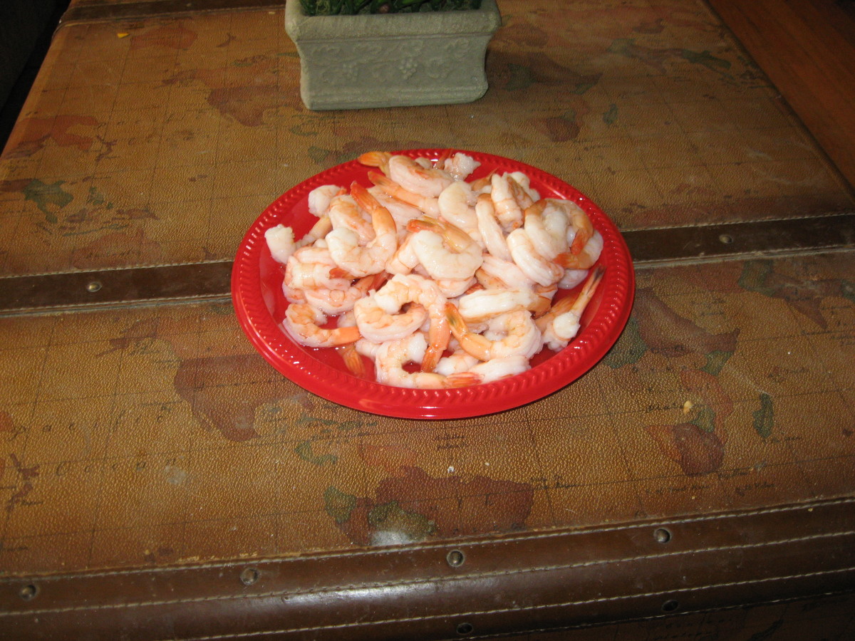 Mmmm...shrimp from the Georgia coast!
