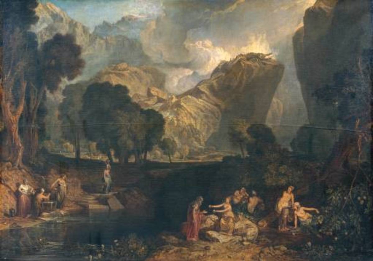 Eris and the Garden of the Hesperides - J. M. W. Turner (1775–1851) - PD-art-100