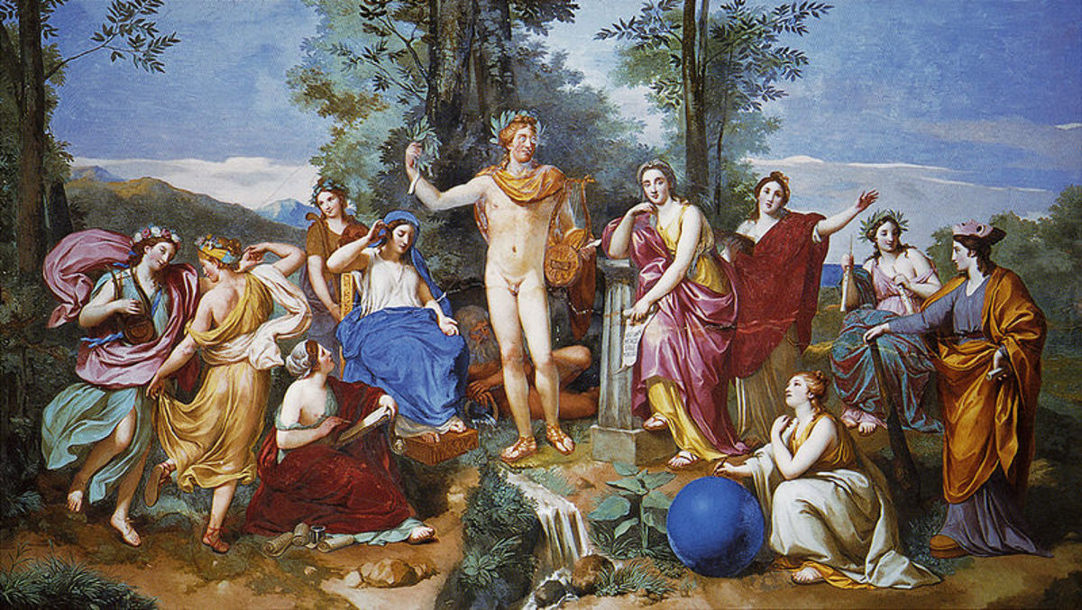 The Muses and apollo - Anton Raphael Mengs (1728–1779) - PD-art-100