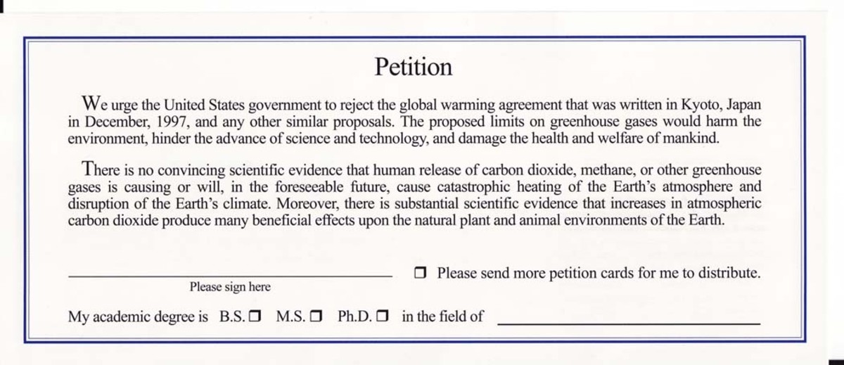 The old and new Oregon Petition